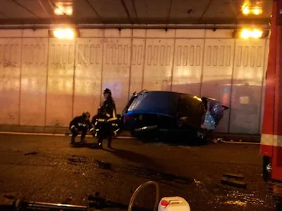 fotos accidente tráfico Julio Luengo Las Palmas, 8 enero