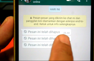 Cara Mengetahui Isi Pesan Yang Di Hapus Pada Whatsapp