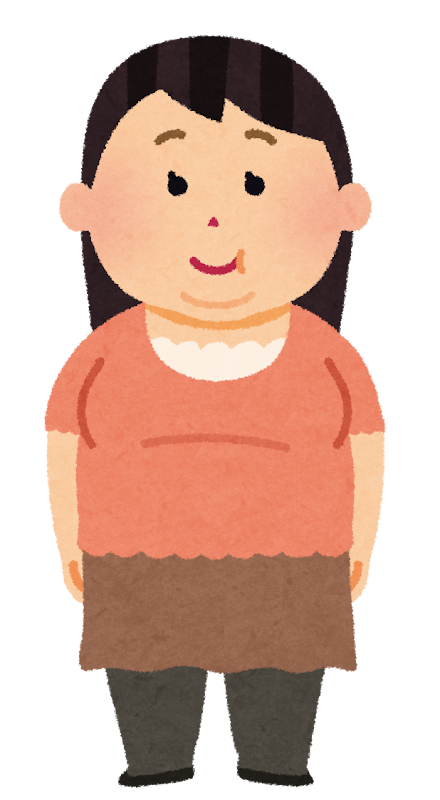 太った女性のイラスト 肥満 かわいいフリー素材集 いらすとや