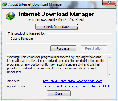 IDM, Internet Download Manager 6.23 Build 8