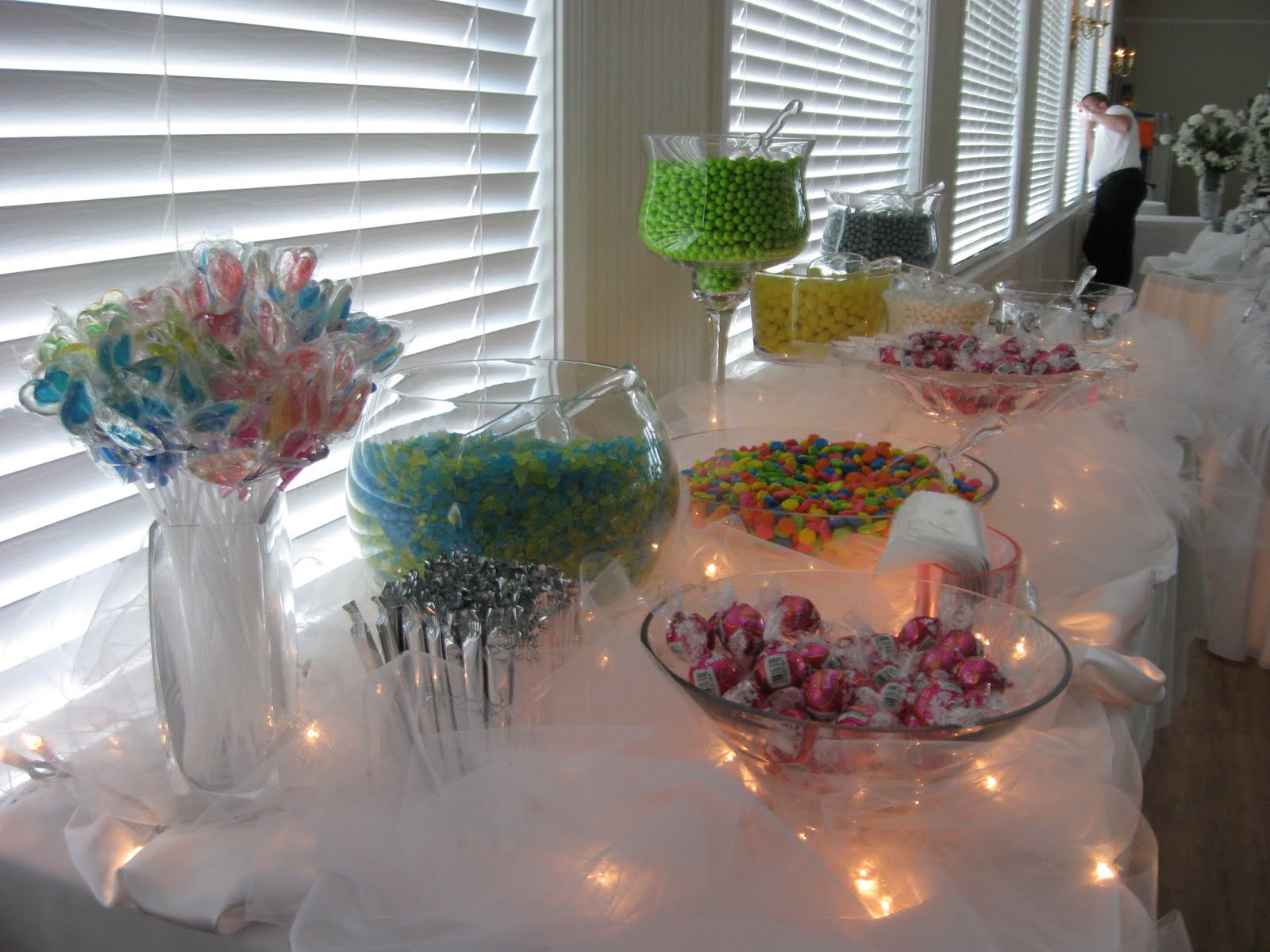 wedding reception candy bar