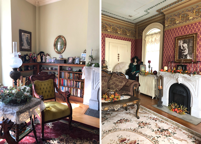 The rooms of the Guardian Angel Bed and Breakfast charm with Victorian elements and artifacts.