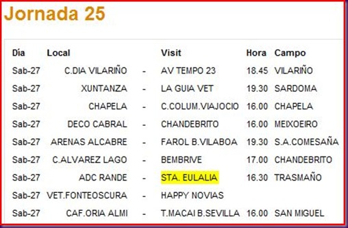 Horarios veter