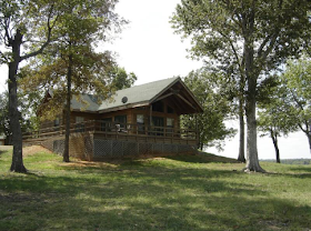 Cabin by the lake at Hugo Lake State Park, OK