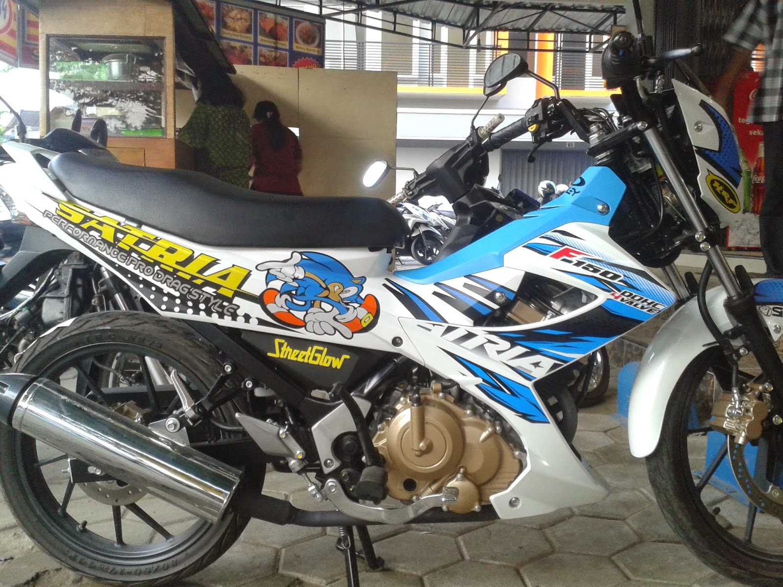 BROWNN EXOTIC Satria F Cutting Stiker Sonic