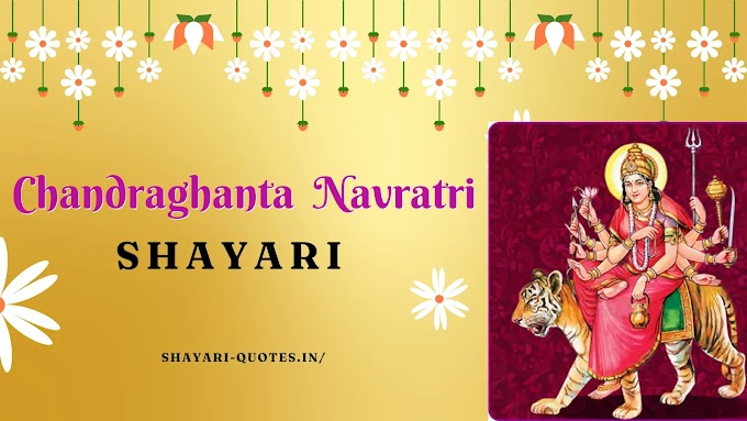 Maa Chandraghanta Navratri Shayari in Hindi - बेस्ट 101 + माता चंद्रघंटा नवरात्रि हिंदी में