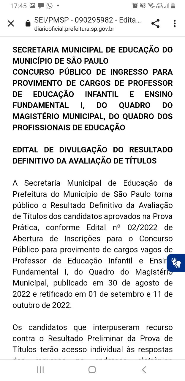 Veja lista final de professores classificados para Prefeitura de