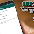 Quick Split | app per caricare video lunghi nello stato di WhatsApp