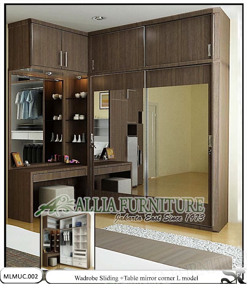  Lemari  model  minimalis sudut  L vista Allia Furniture