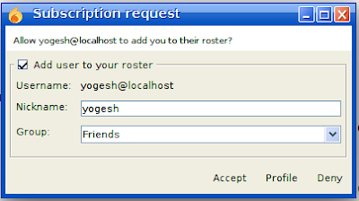 how to add roster in xmpp server