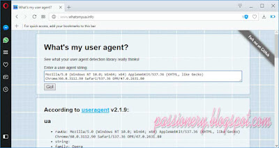 User Agent của Opera