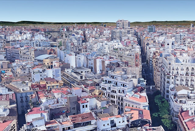 Panorámicas de la Calle San Vicente. Google Earth.