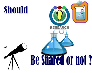 Some people believe that it is good to share as much information as possible in scientific research and the academic world