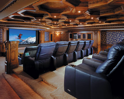 Home Theater Room Design on Luxury Home Theater Design Ideas