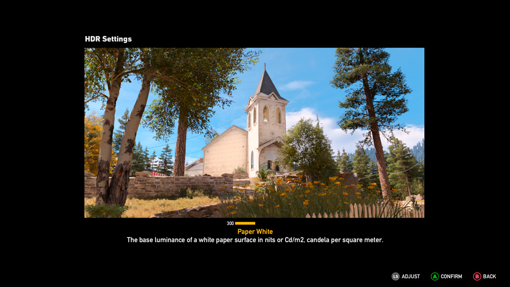 Far Cry 5 - HDR Settings