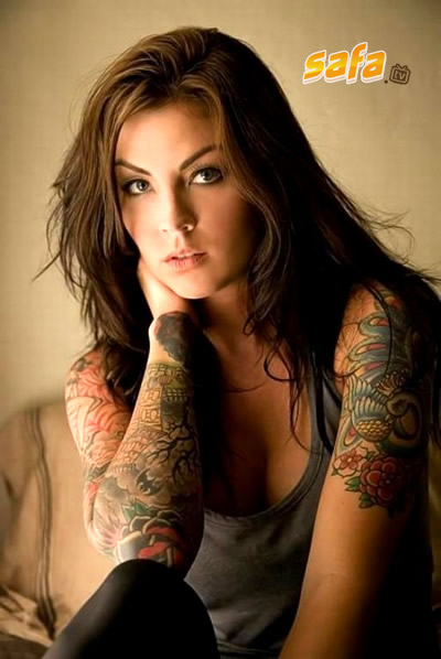 cool images of girls. cool tattoos. hot tattoo girl.