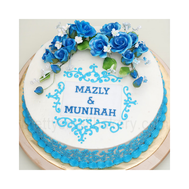 Kek hantaran tunang / perkahwinan mazly dan munirah 