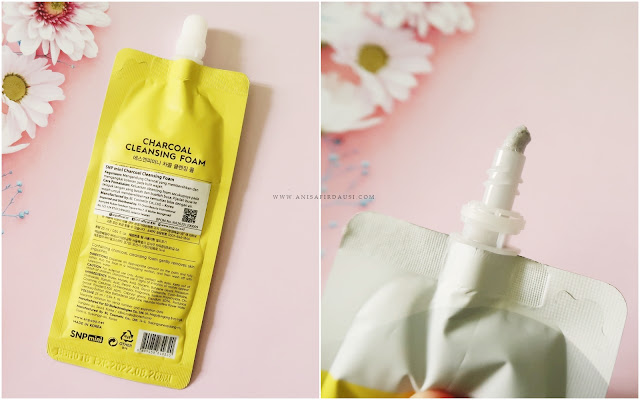 Review SNP Mini Charcoal Cleansing Foam