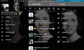 BBM MOD Transparan Tema Artis v3.2.0.6 APK Terbaru