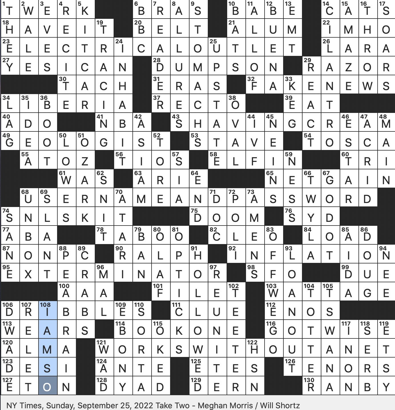 Rex Parker Does the NYT Crossword Puzzle: Modern reproductive tech inits /  SUN 9-25-22 / Sir Isaac Newton work on the fundamentals of light /  Odd-numbered page typically / Opera whose title