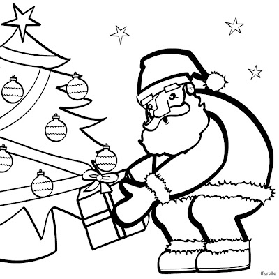 christmas tree coloring page