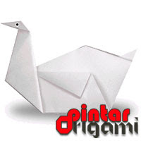  Cara Membuat Origami Angsa  Cara  Membuat  Origami  Bunga 