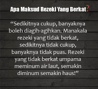 rezeki berkat