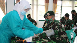   Sambut HUT Ke-60 Kostrad, Brigif Raider 13 Kostrad Adakan Donor Darah di Tasikmalaya