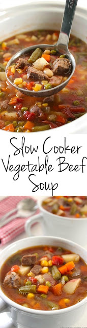Slow Cooker Vegetable Beef Soup Recipes