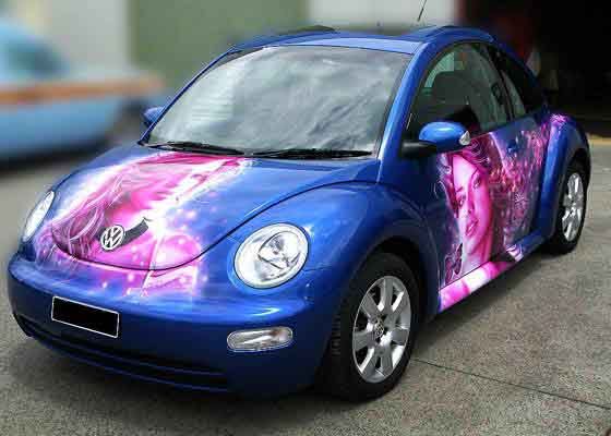 Best Airbrush Gallery Airbrushed Cars Design Airbrush Pink Girls on 2006 