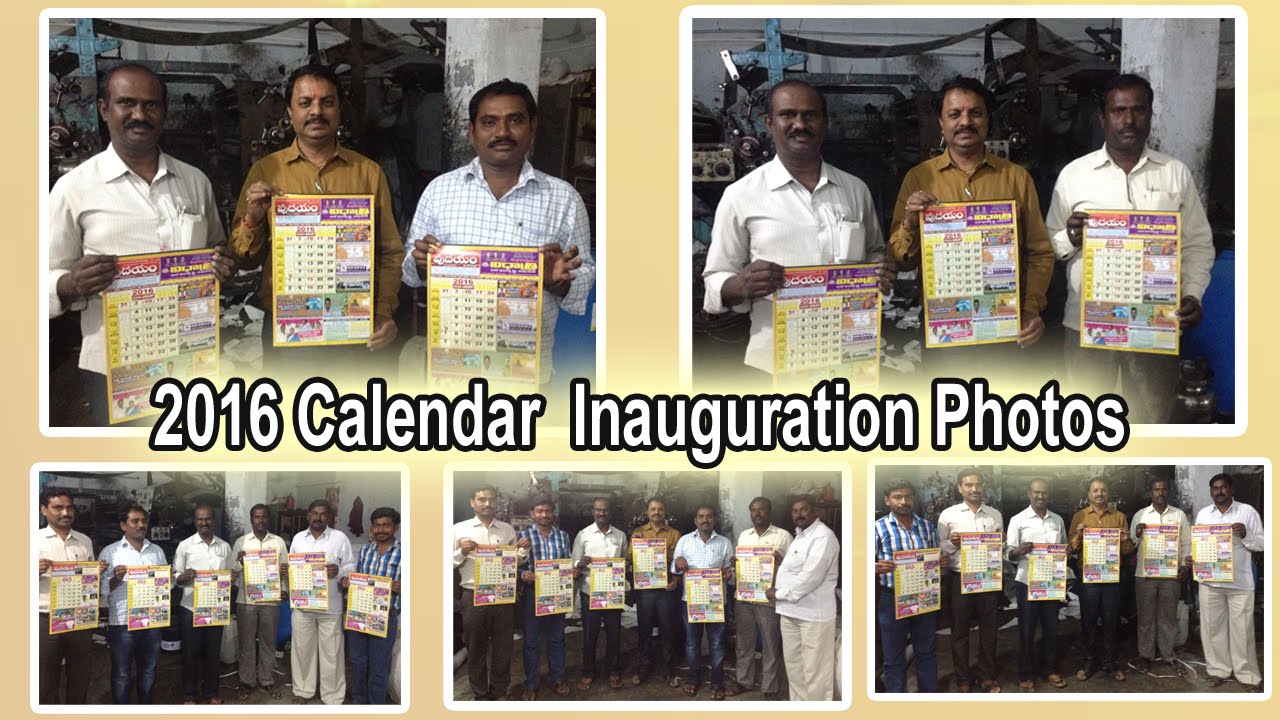 2016 Calendar Inauguration @ Hyderabad