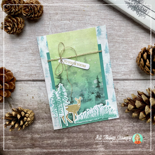 Stampin Up UK Grassy Grove Winter Meadow card idea