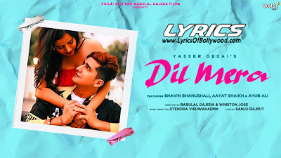 Dil Mera Song Lyrics | Yasser Desai | Bhavin Bhanushali, Ayub Ali
