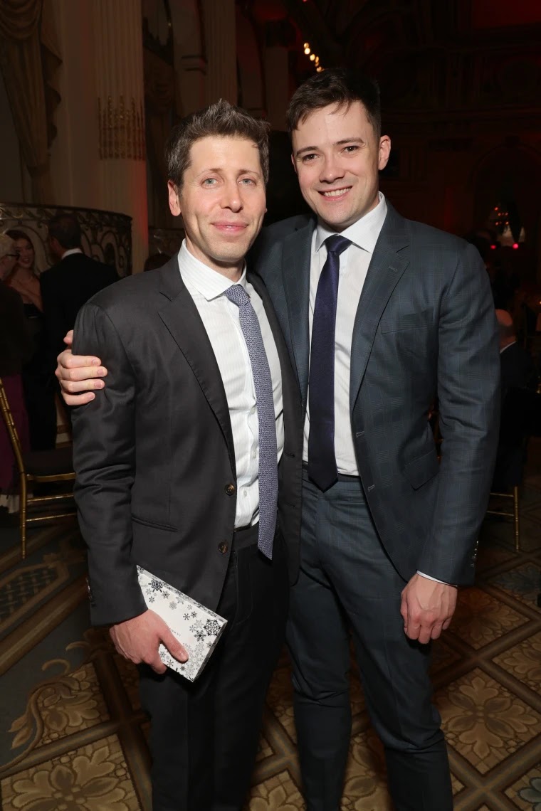 Sam Altman with Oliver Mulherin