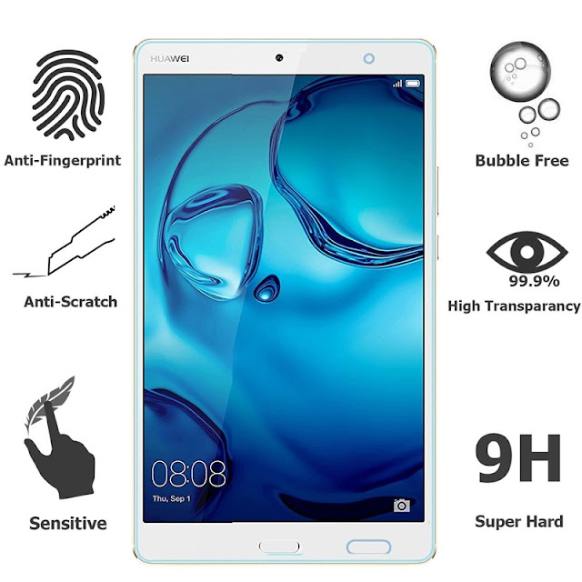 kính cường lực huawei mediapad m3 8,4 inch độ cứng 9H, 2.5D, 0.3mm