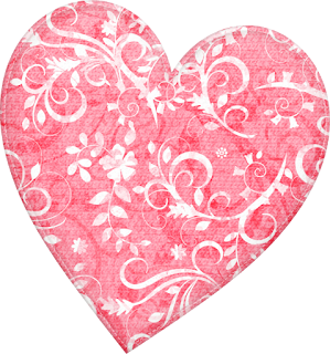 Flowers and Hearts of  the Sweet Spring Clip Art.