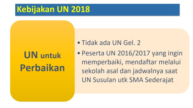 Kebijakan UN 2018