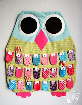 atelier077 owl advent calendar uil adventkalender