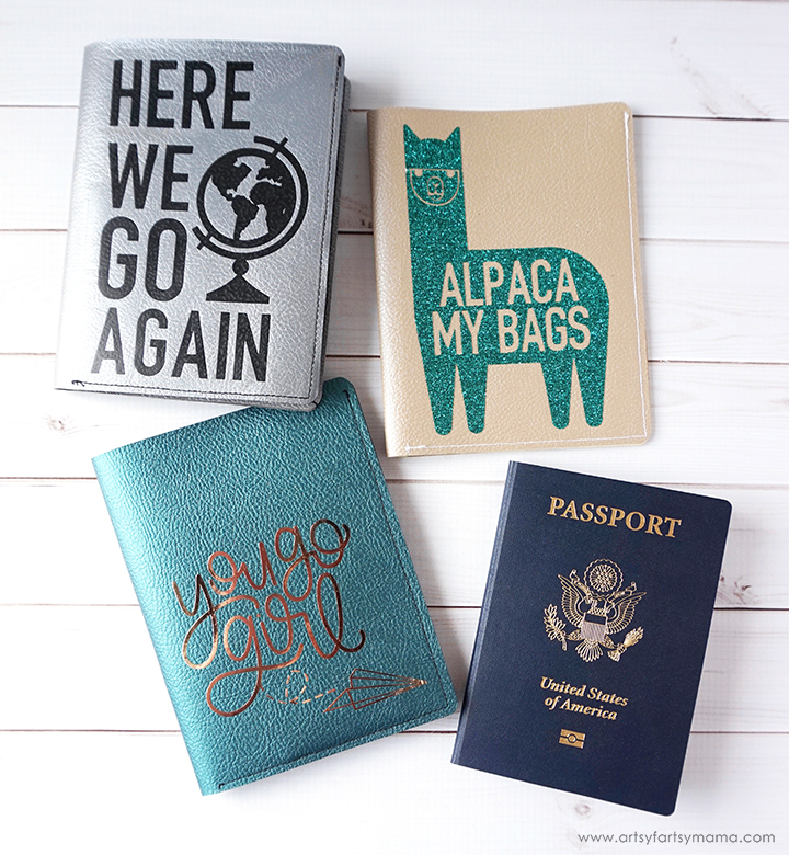 DIY Leather Passport Covers with Cricut