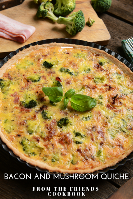 quiche with bacon and mushrooms