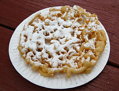 THREE FRUIT FUNNEL CAKES THREE FRUIT FUNNEL CAKES