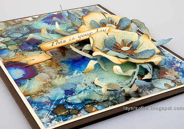 Layers of ink - Alcohol ink on yupo paper tutorial by Anna-Karin Evaldsson.