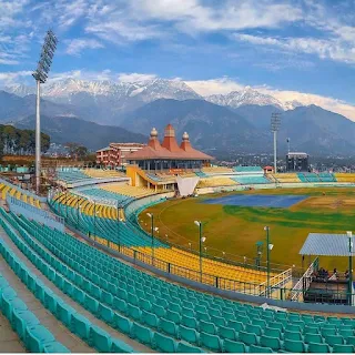 हिमाचलप्रदेश क्रिकेट एसोसिएशन धर्मशाला स्टेडियम पिच रिपोर्ट-  Himachal Pradesh Cricket Association Dharmshala Stadium pitch report in Hindi -