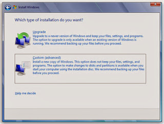 Launching the Installation of Windows 7