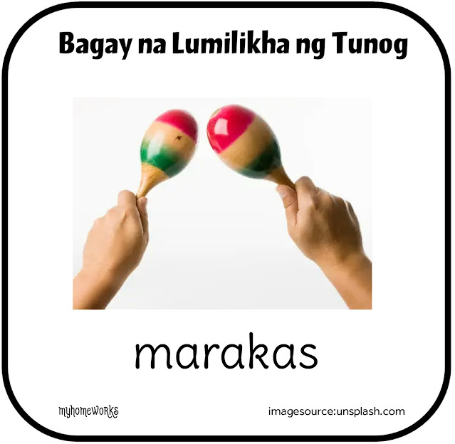 Mga Bagay na Lumilikha ng Tunog at mga Bagay na Walang Tunog