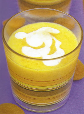 batido de albaricoque y naranja