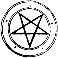 Satanismo, Satanismo Gay, Gay Satanism, Pentacle Agrippa - Inverted Pentagram - Pentagrama Invertido