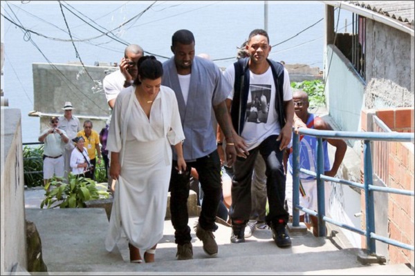 Kim Kardashian iyo Kanye West ,Will Smith oo socdaal ku tagay Brazil