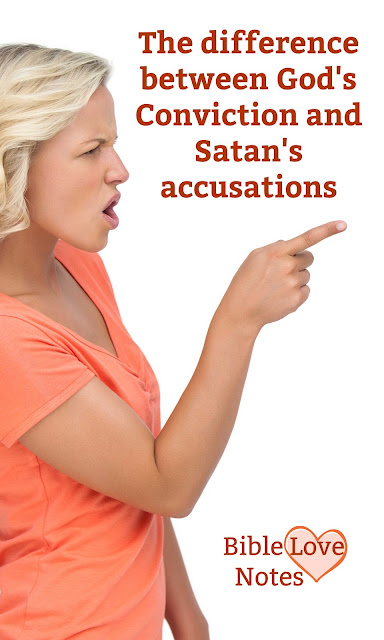 Conviction or Accusation? This devotion explains the difference between God's correction and Satan's Accusations.