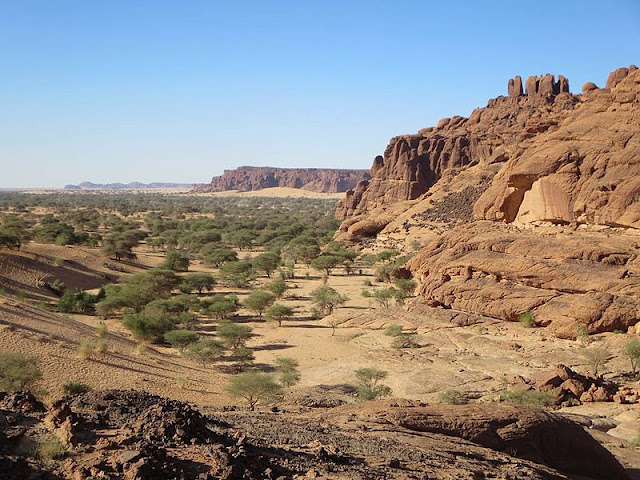 Dataran Tinggi Ennedi di Chad timur laut